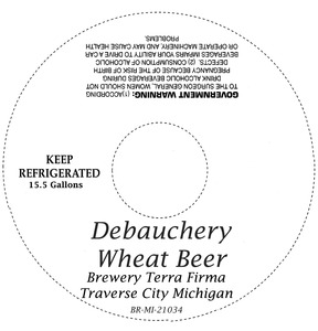 Brewery Terra Firma Debauchery Wheat Beer October 2013