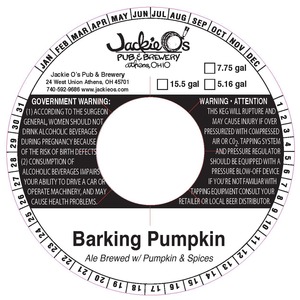 Jackie O's Barking Pumpkin October 2013
