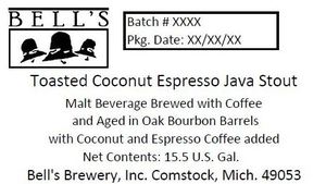 Bell's Toasted Coconut Espresso Java Stout