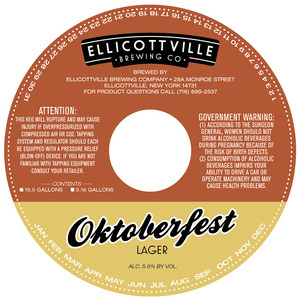 Ellicottville Brewing Company Oktoberfest November 2013