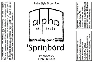 Alpha Brewing Compay Sprinbord November 2013