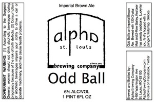 Alpha Brewing Company Odd Ball November 2013