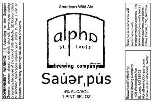 Alpha Brewing Company Sauerpus November 2013