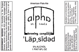Alpha Brewing Company Lapsided November 2013