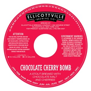 Ellicottville Brewing Company Chocolate Cherry Bomb November 2013