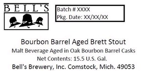 Bell's Bourbon Barrel Aged Brett Stout