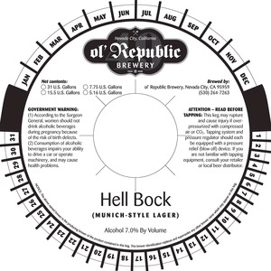 Ol' Republic Brewery Hell Bock November 2013