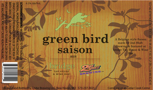 2nd Shift Brewing The Green Bird Saison November 2013