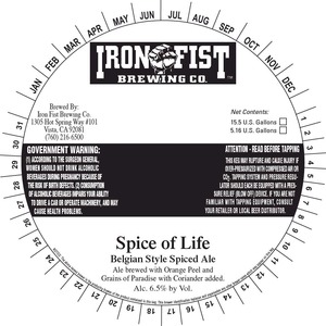 Iron Fist Spice Of Life November 2013