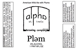 Alpha Brewing Company Plem