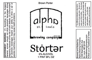 Alpha Brewing Company Storter November 2013