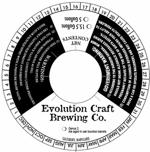 Evolution Craft Brewing Co Genus 2 November 2013