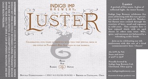 Indigo Imp Brewery, Ltd. Luster December 2013