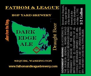 Fathom & League Hop Yard Brewery Dark Edge December 2013