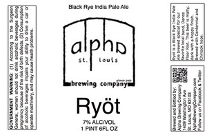 Alpha Brewing Company Ryot