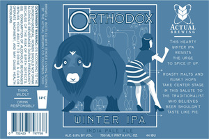 Actual Brewing Orthodox Winter IPA December 2013
