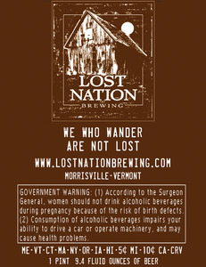 Lost Nation Brewing December 2013