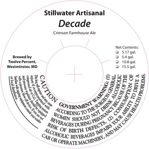 Stillwater Artisanal Decade