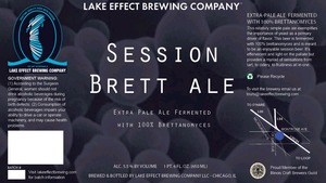 Lake Effect Brewing Company Session Brett