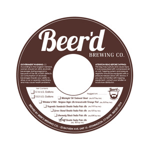 Beer'd Brewing Co. Riff Double January 2014