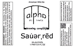 Alpha Brewing Company Sauerred January 2014