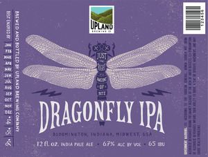 Upland Brewing Co. Dragonfly IPA January 2014