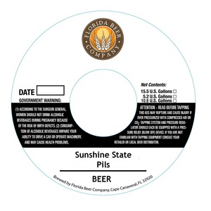 Florida Beer Company Sunshine State Pils January 2014