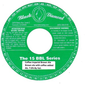 Black Diamond Brewing Company Coffee Imperial Brown Ale