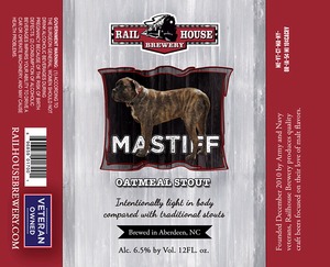 Railhouse Brewery Mastiff Oatmeal Stout January 2014