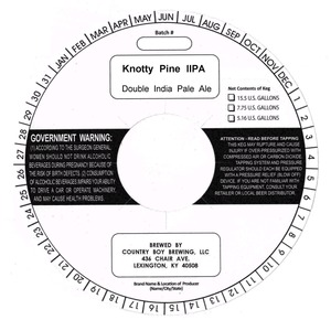 Country Boy Brewing Knotty Pine Iipa February 2014