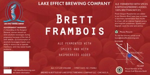 Lake Effect Brewing Company Brett Frambois February 2014