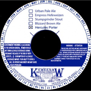 Keweenaw Brewing Company, LLC Hercules February 2014