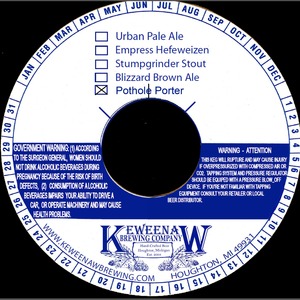 Keweenaw Brewing Company, LLC Pothole February 2014