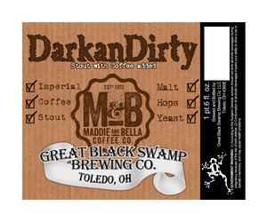 Great Black Swamp Brewing Co. Darkandirty Coffee Stout February 2014