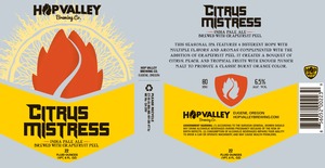 Hop Valley Brewing Co. Citrus Mistress