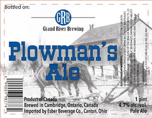 Grand River Brewing Plowman's Ale