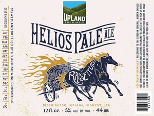 Upland Brewing Company Helios Pale Ale March 2014