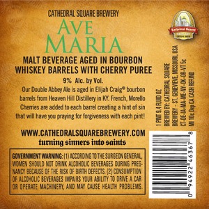 Cathedral Square Brewery Ave Maria