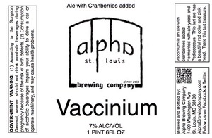 Alpha Brewing Company Vaccinium