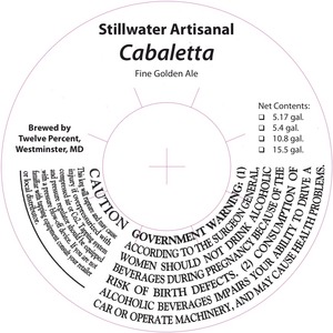 Stillwater Artisanal Cabaletta