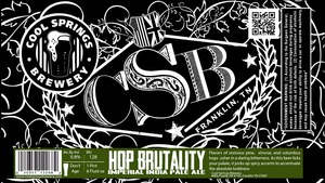 Cool Springs Brewery Hop Brutality March 2014