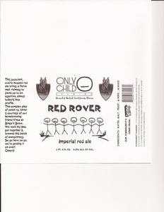 Only Child Brewing Red Rover March 2014