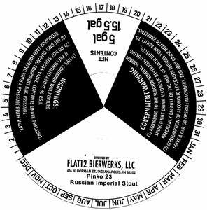 Flat 12 Bierwerks Pinko 23 Russian Imperial Stout April 2014