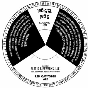 Flat 12 Bierwerks Red Oat-tober Ale April 2014