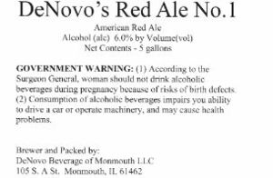 Denovo's Red Ale No.1 April 2014
