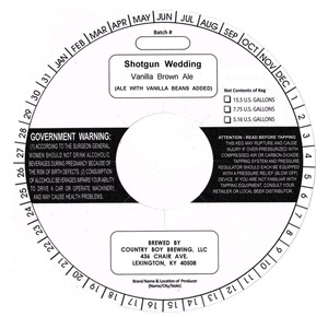 Country Boy Brewing Shotgun Wedding Keg Beer Syndicate