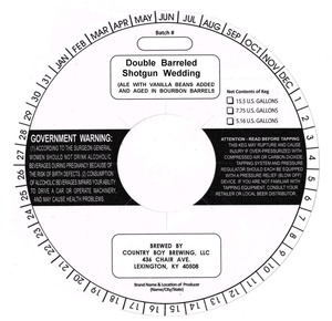 Country Boy Brewing Double Barreled Shotgun Wedding April 2014