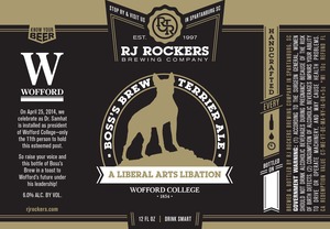 R.j. Rockers Brewing Company, Inc. Boss's Brew Terrier April 2014