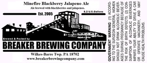 Breaker Brewing Company Minefire Blackberry Jalapeno Ale