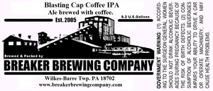 Breaker Brewing Company Blasting Cap Coffee IPA April 2014